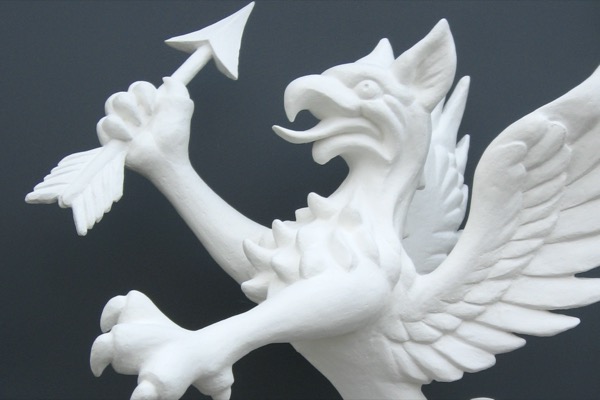 Skulptur „Greif“<span>Gips<br>Höhe: 0,90 m</span>